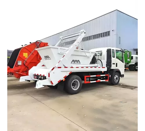Мусоровоз Howo 4x2 5 тонн с поворотным рычагом, изготовленный по индивидуальному заказу