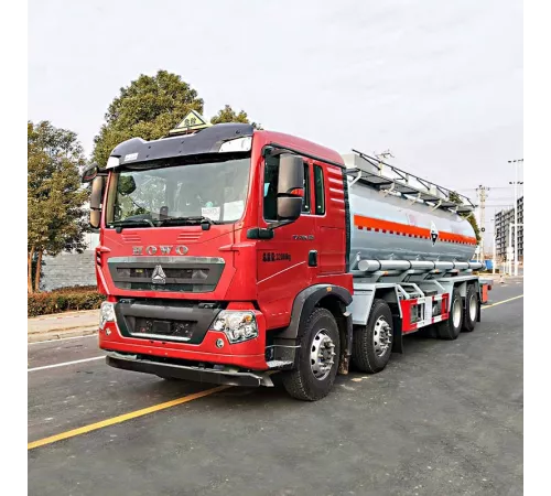 HOWO 8*4 HCL Химический грузовик для перевозки раствора кислоты натрия