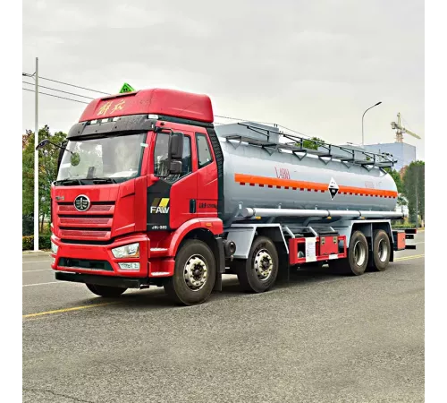 FAW 8*4 20-тонный прицеп-цистерна с серной кислотой H2SO4
