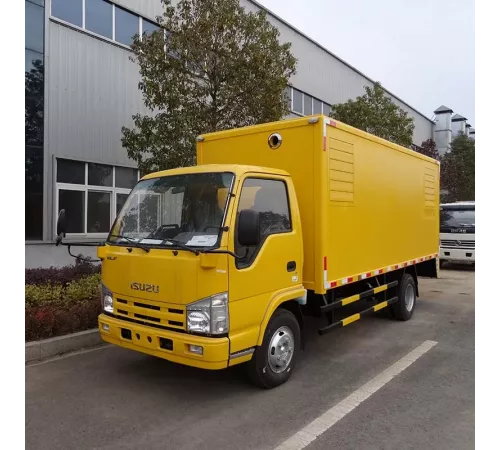 Небольшой грузовик Isuzu для аварийной генерации электроэнергии на открытом воздухе мощностью 50 кВт