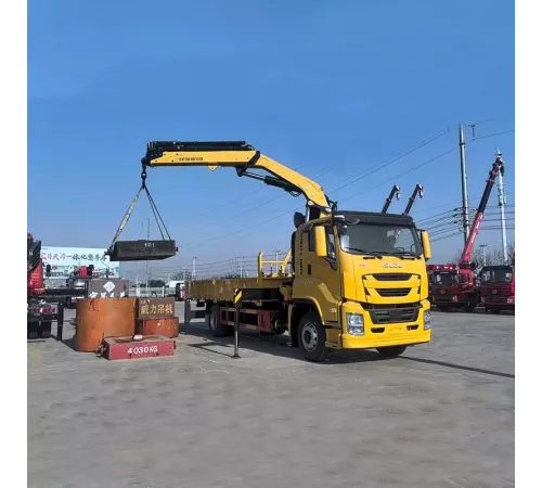 ISUZU 4X2 Грузовик с Краном-манипулятором на 12 тонн
