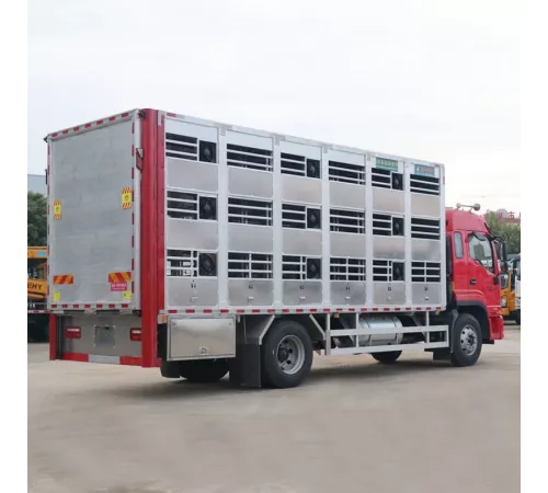 JAC 4*2 из алюминиевого сплава, грузовик для перевозки свиней и скота