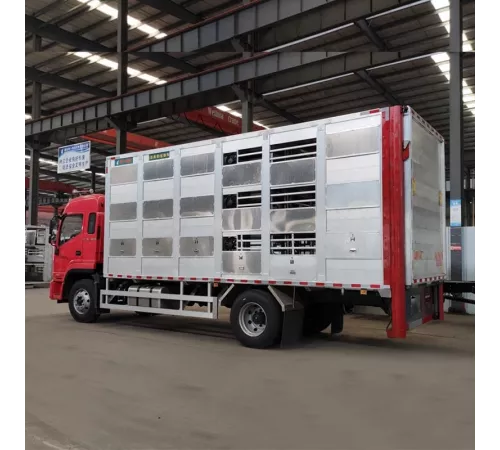 JAC 4*2 из алюминиевого сплава, грузовик для перевозки свиней и скота