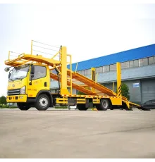 Стальное шасси FAW, двухэтажный прицеп-автовоз на 3 машины